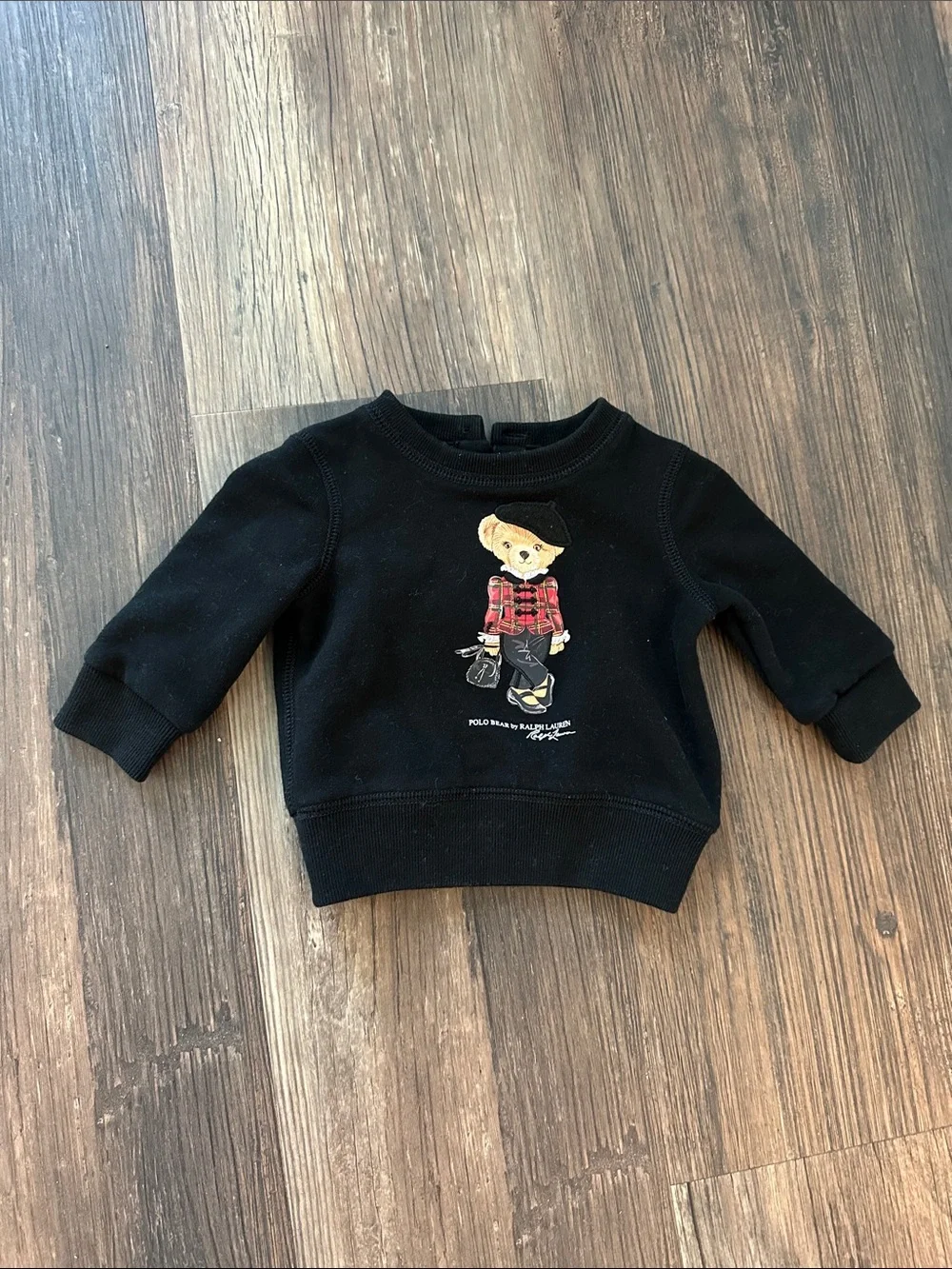 Ralph Lauren Polo Bear Crewneck Sweatshirt in Black